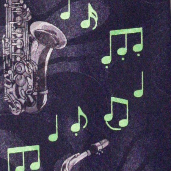 1030-102: Saxophone Ties Navy Notes Neckties by Steven Harris at Abcties.com