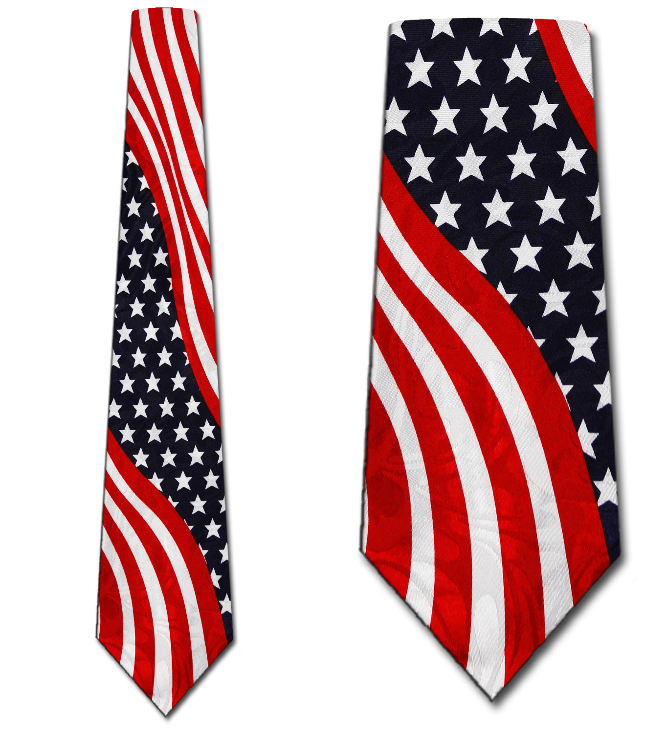 1038-100: Stars with Stripes Ties Flag Neckties by Steven Harris