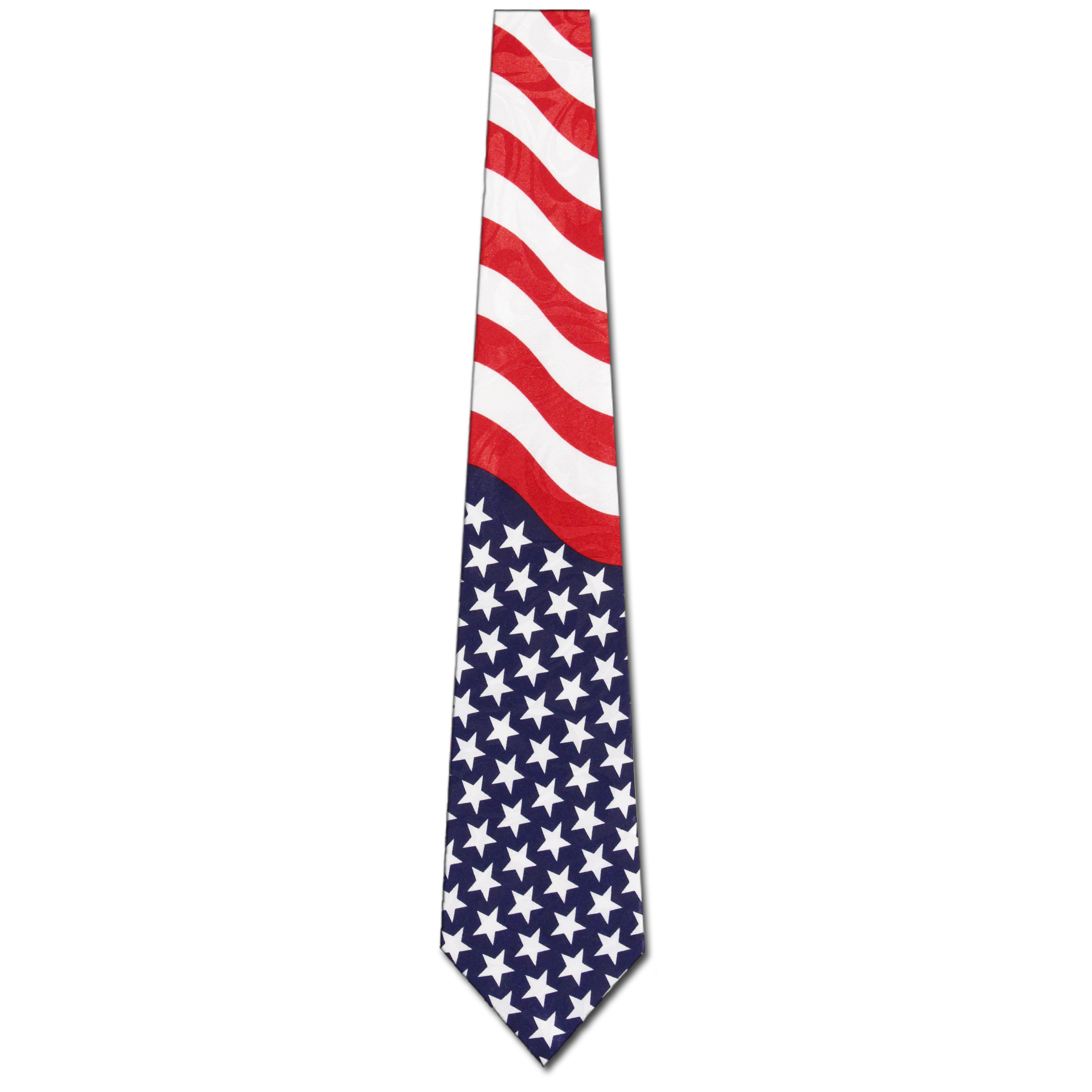 1039-100: Stripes and Stars Tie Upside Down American Flag Neckties by Steven Harris at Abcties.com