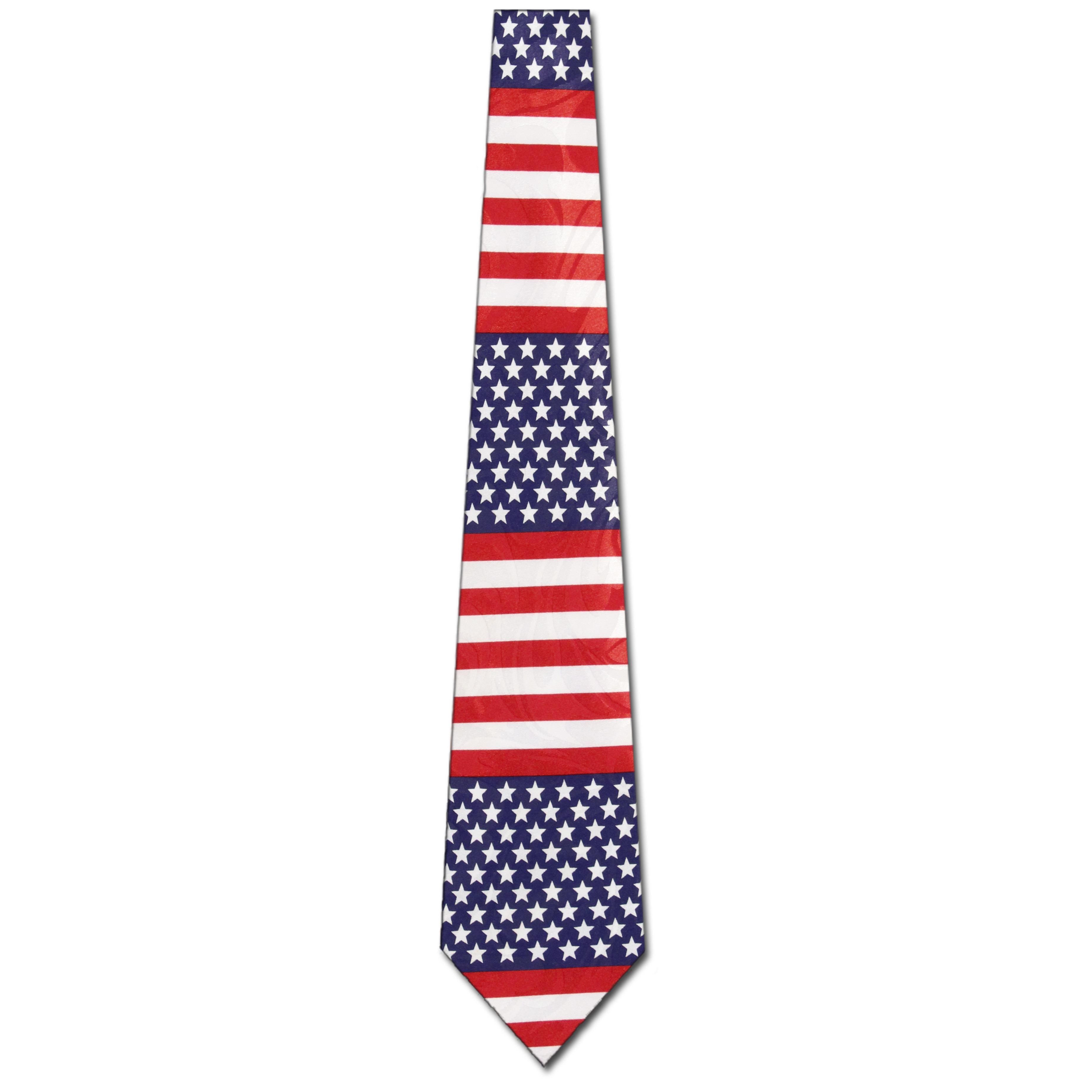 1041-100: Patriotic Stripes Tie Flags Horizontal Stars and Stripes Neckties by Steven Harris at Abcties.com
