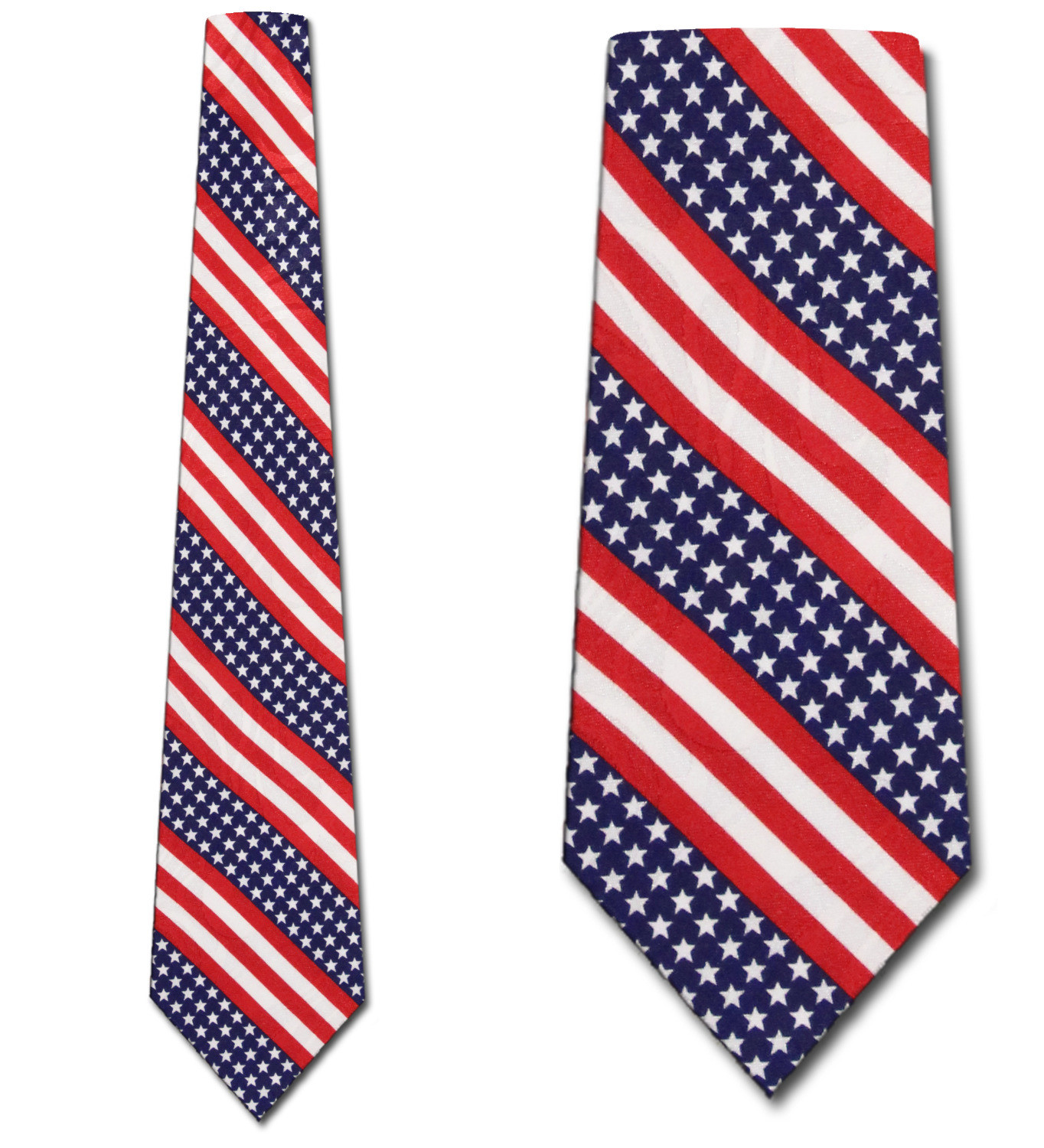 1043-100: Patriotic Striped Ties Flags Stars and Stripes Neckties by Steven Harris