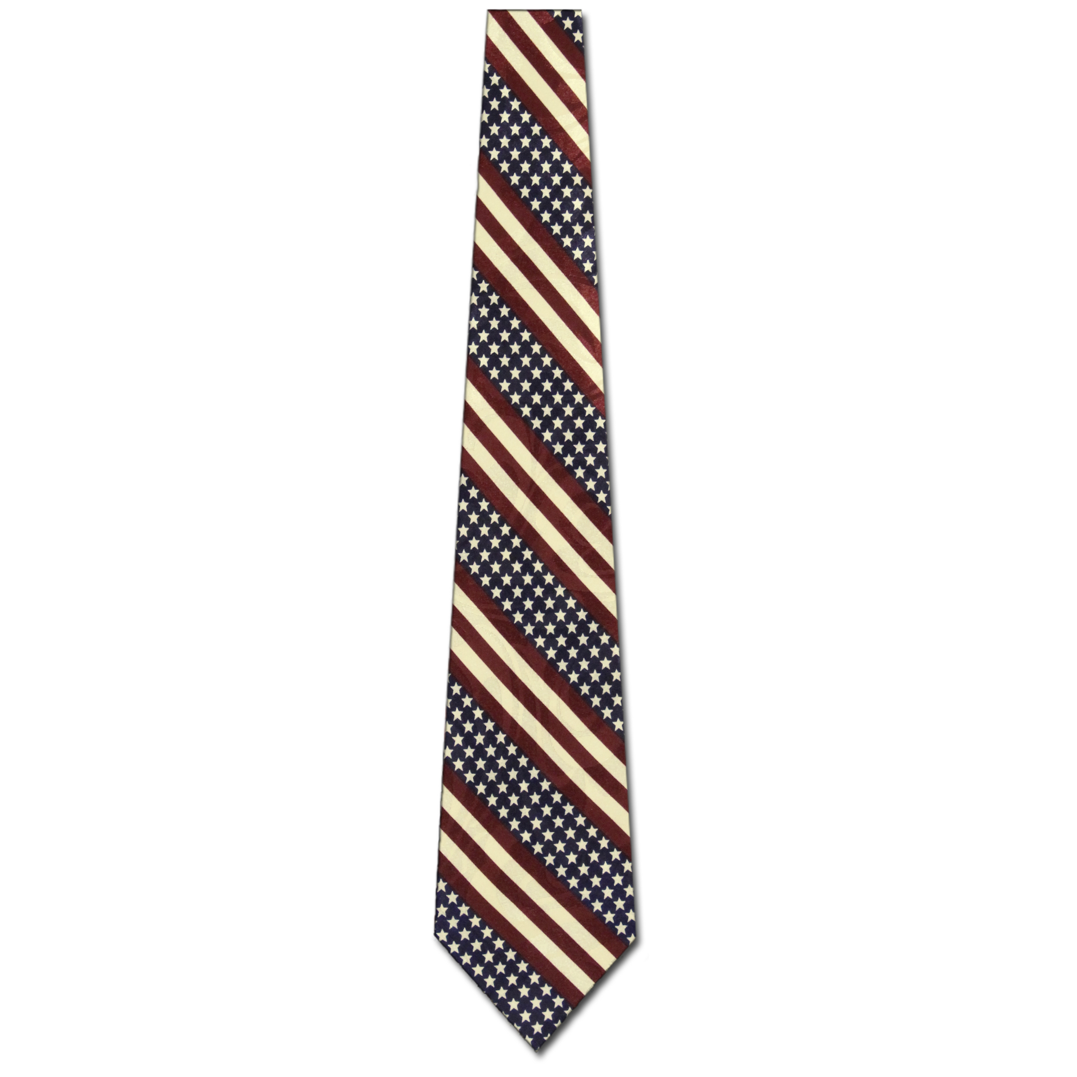 1043-102: Patriotic Striped Ties Flags Stars and Stripes Neckties Muted by Steven Harris at Abcties.com