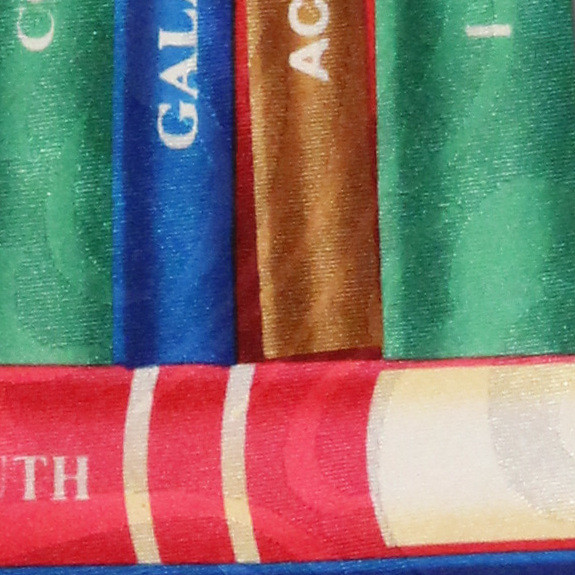 1049-104: Books of the Bible Ties Religious Neckties Red by Steven Harris