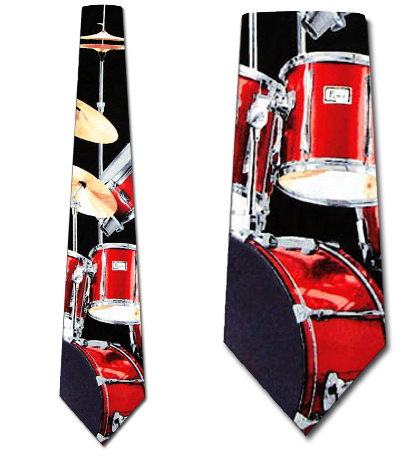 1055-102: Drum Set Ties Drummer Neckties by Steven Harris at Abcties.com