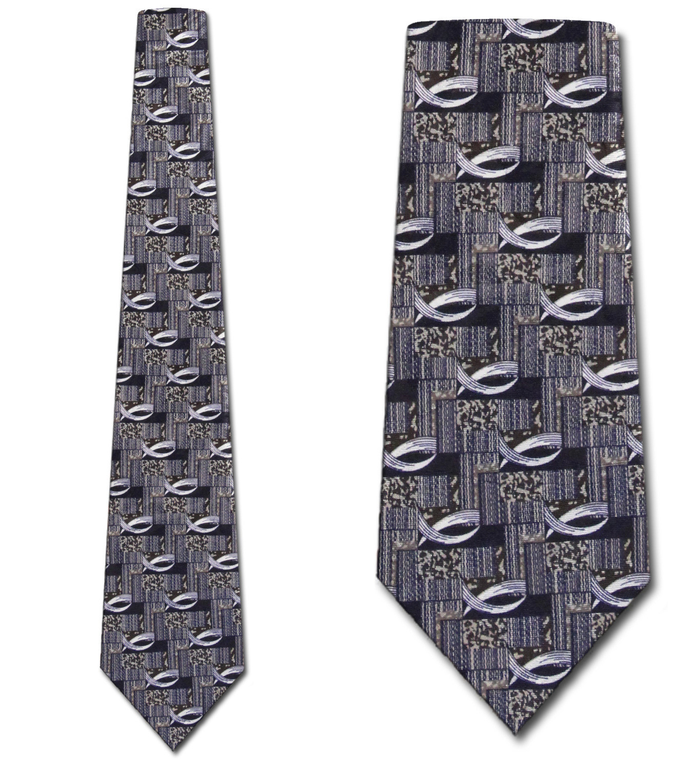 1087-100: Ichthys Ties Jesus Fish Traditional Religious Neckties Blue by Steven Harris