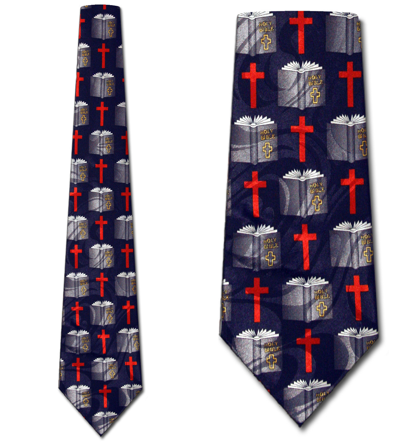 1133-102: Bible Ties Cross Neckties Repeat Navy by Steven Harris at Abcties.com