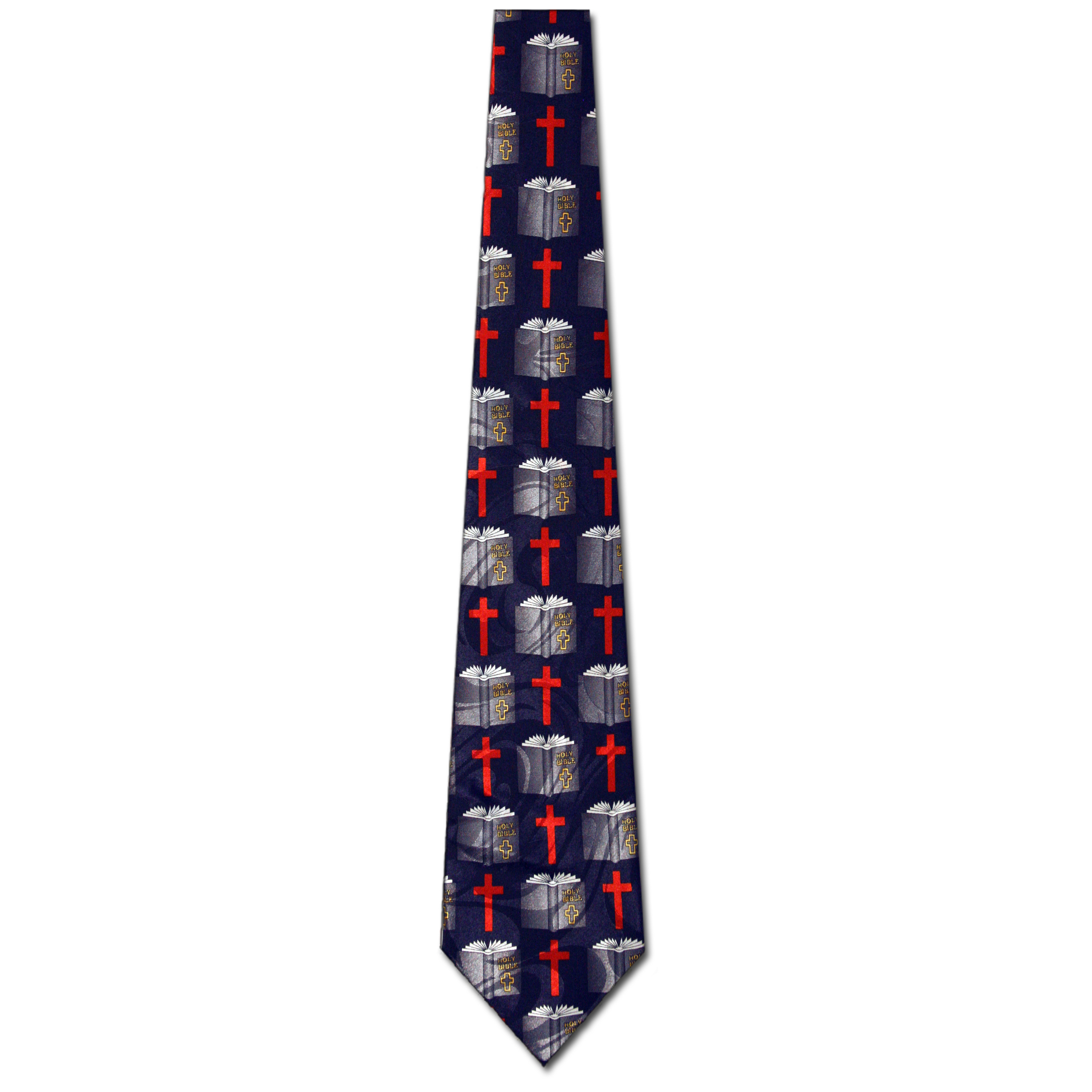 1133-102: Bible Ties Cross Neckties Repeat Navy by Steven Harris at Abcties.com
