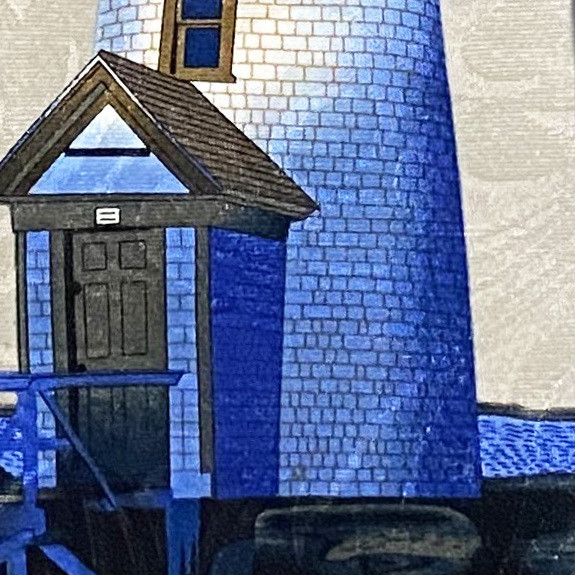 1141-102: Lighthouse Flag Ties Inspirational Neckties Navy by Steven Harris