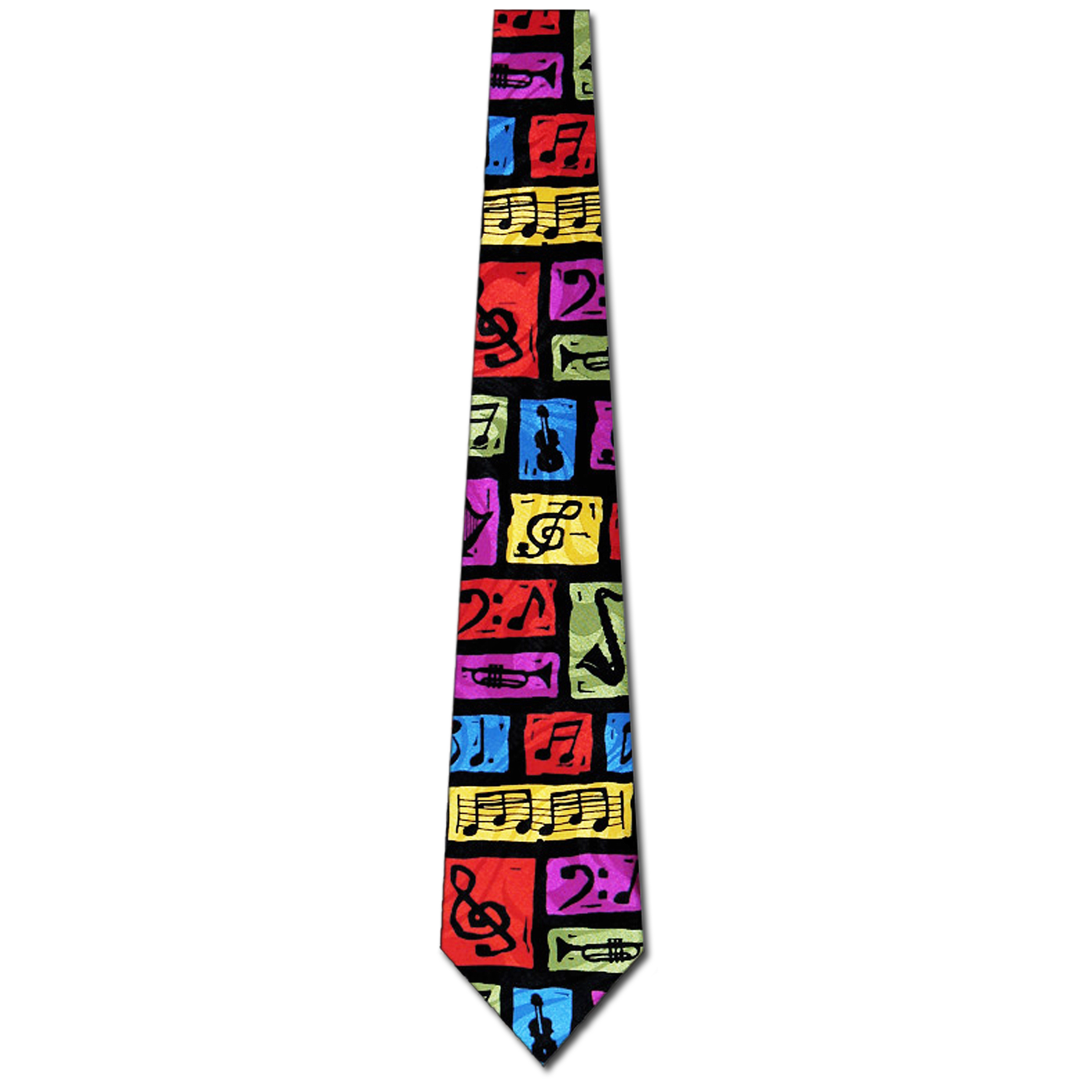 1153-100: Colorful Music Ties Jazz Notes Neckties by Steven Harris at Abcties.com