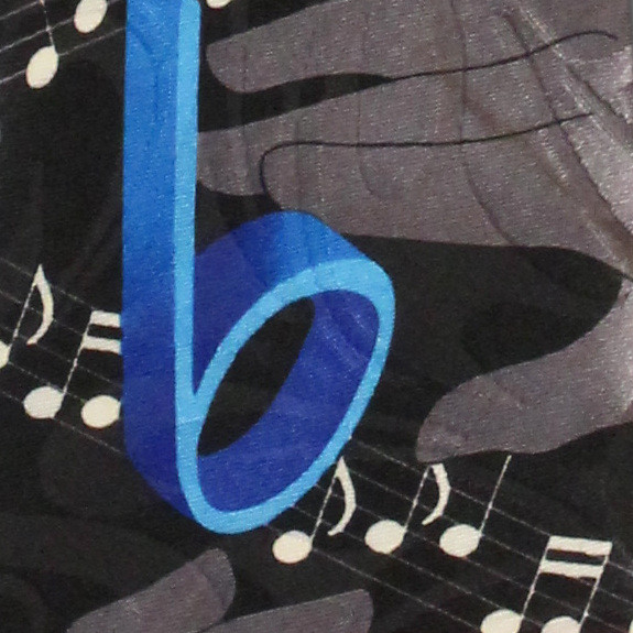 1155-100: Conductor Ties 3D Music Notes Neckties Black by Steven Harris at Abcties.com