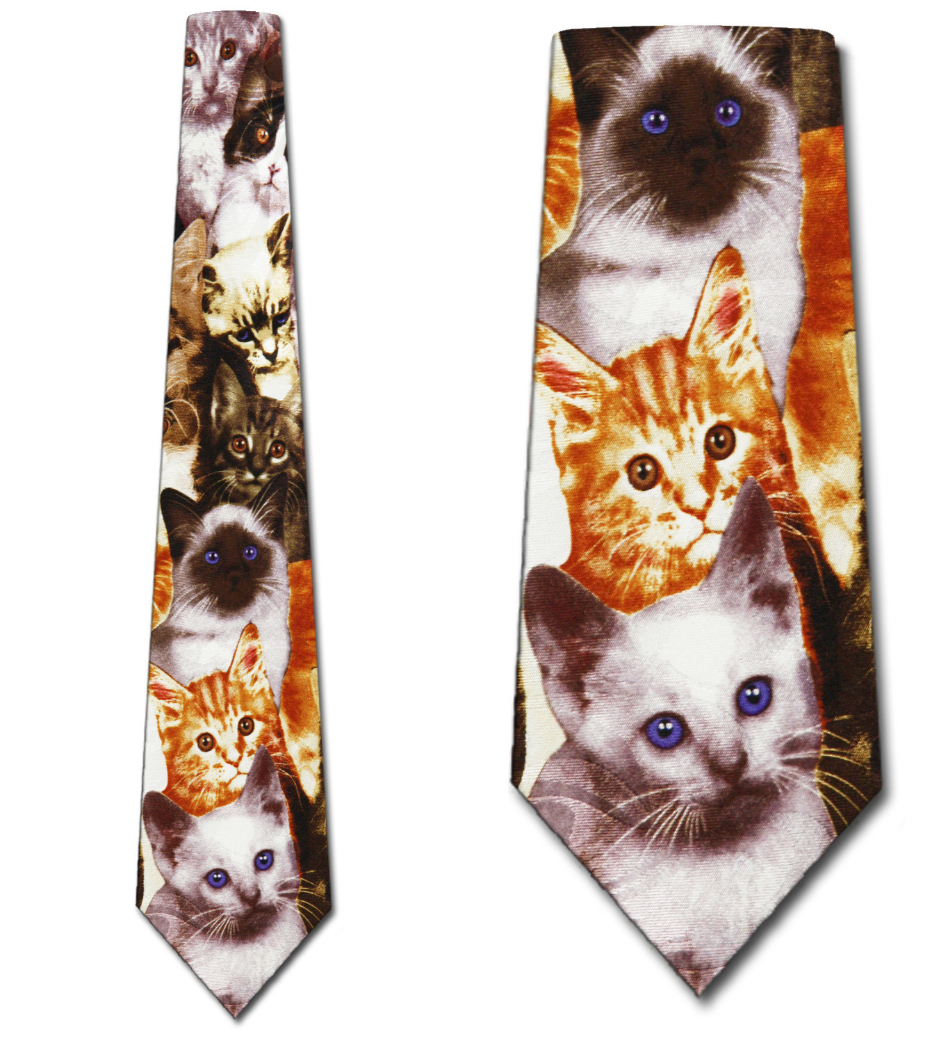 1165-100: Cats Ties Kitty Neckties by Steven Harris