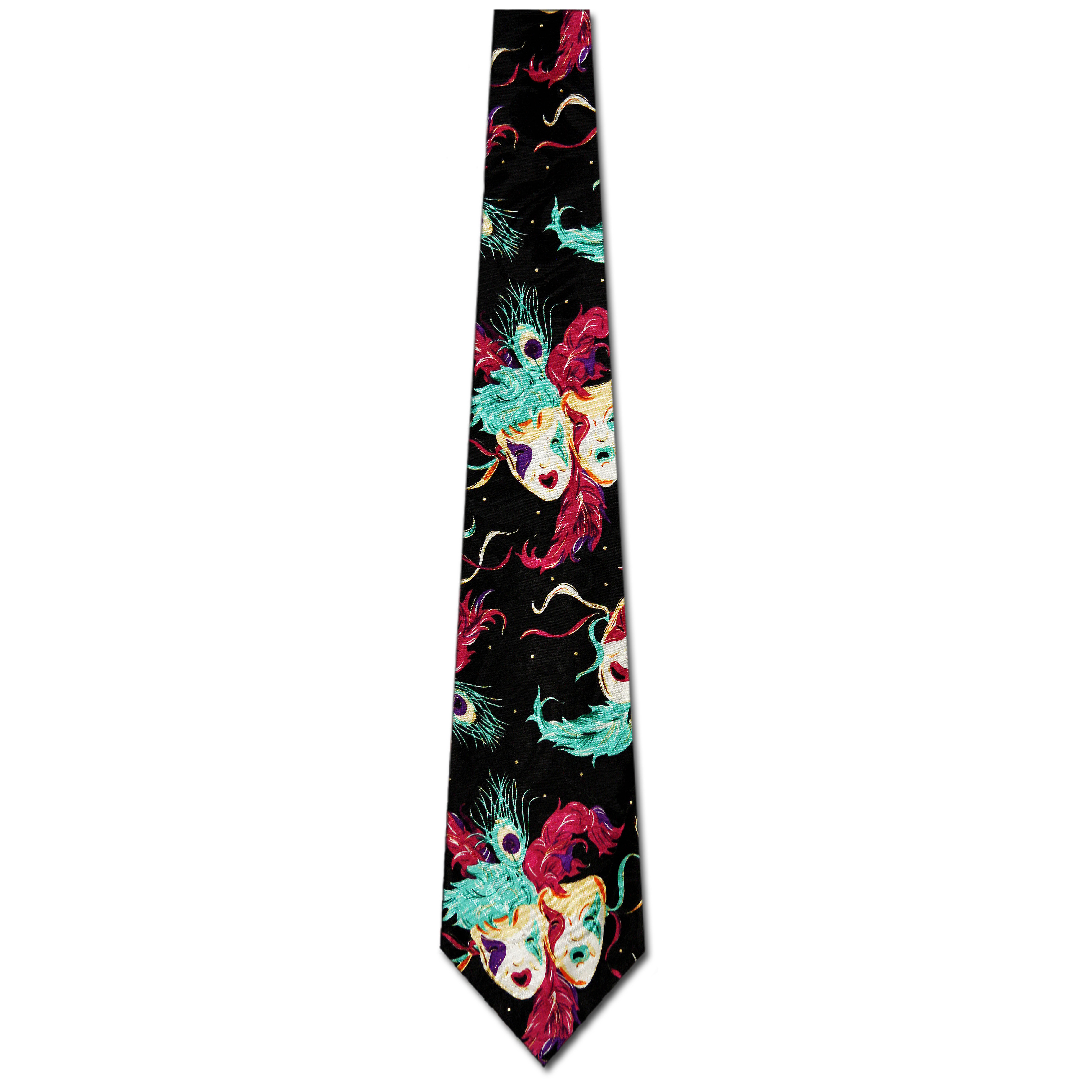 1195-100: Mardi Gras Masks Ties New Orleans Neckties by Steven Harris at Abcties.com