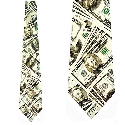 1199-100: Money Neckties Dollar Bill Ties by Steven Harris