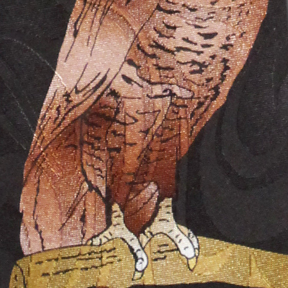 1227-100: Eagle Ties Bird Neckties Eagles Black by Steven Harris
