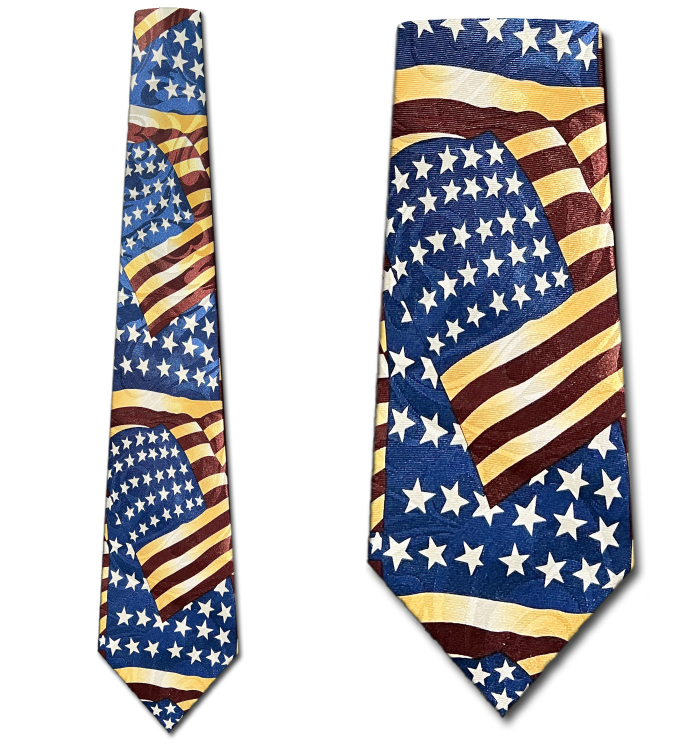 1231-100: Antique Flag Ties Vintage US Flags Necktie by Steven Harris