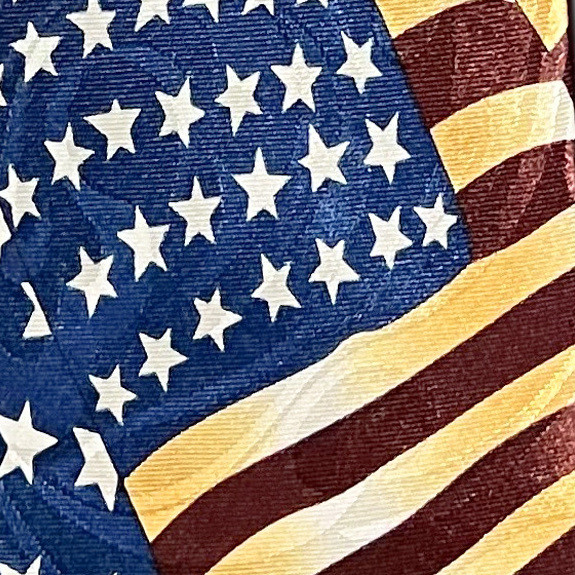 1231-100: Antique Flag Ties Vintage US Flags Necktie by Steven Harris