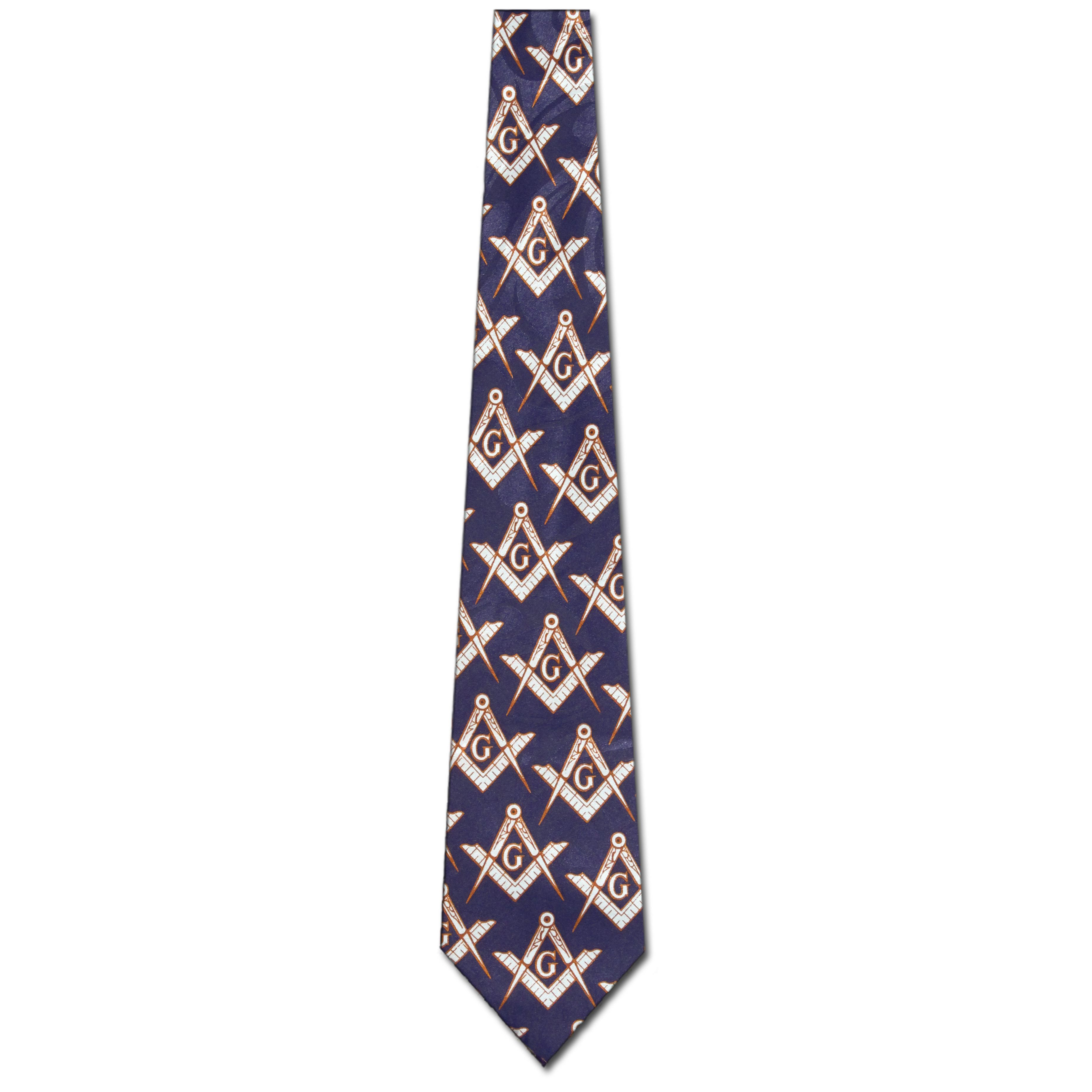 1255-102: Masons Ties Navy Allover Mason Neckties by Steven Harris at Abcties.com