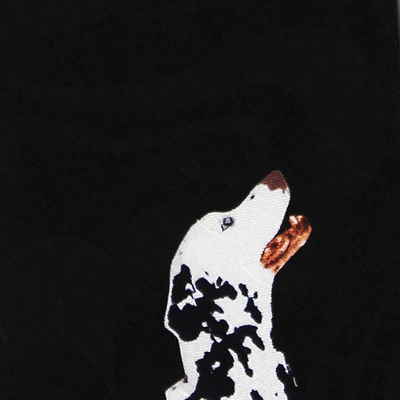 1277-100: Dalmatian Ties Dog Sitting Necktie by Steven Harris