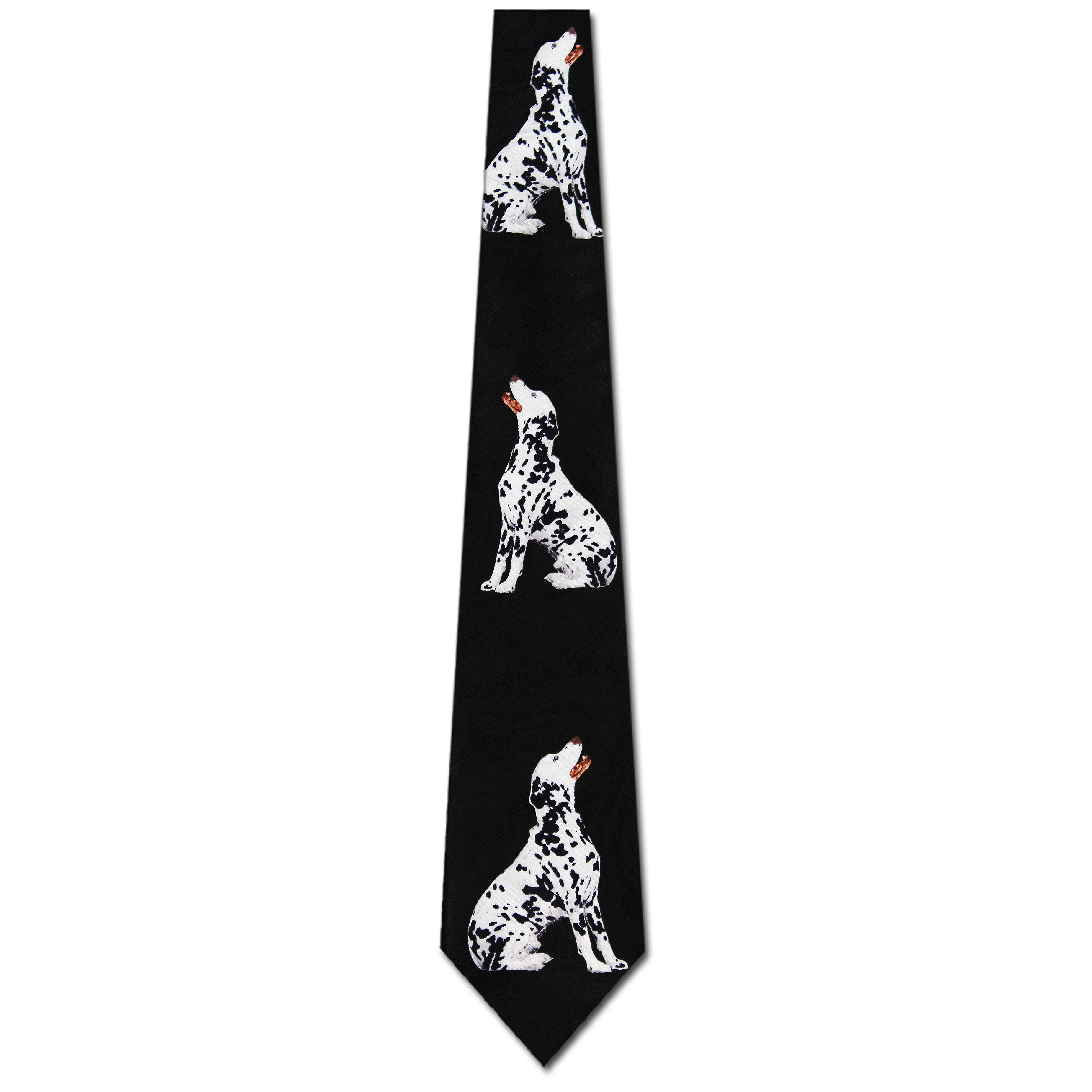 1277-100: Dalmatian Ties Dog Sitting Necktie by Steven Harris at Abcties.com