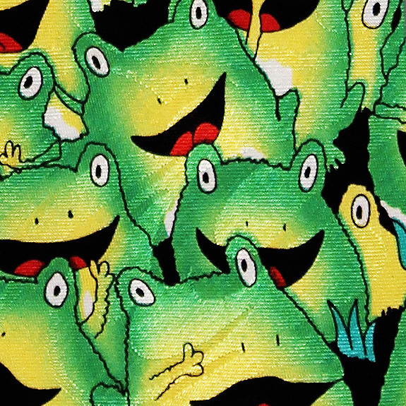 1279-100: Frogs Ties Allover Neckties by Steven Harris