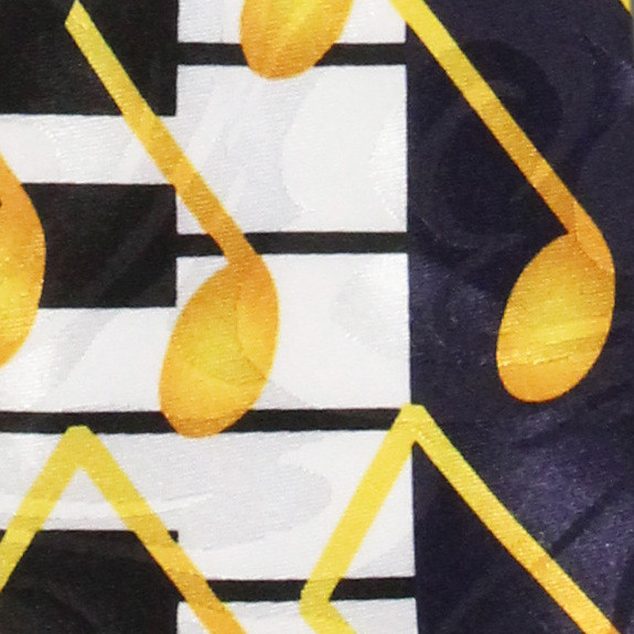 1281-100: Keyboard Neckties Piano Ties Music Notes Black by Steven Harris at Abcties.com