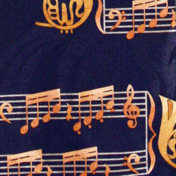 1290-102: French Horn Ties Music Notes Neckties Navy by Steven Harris at Abcties.com