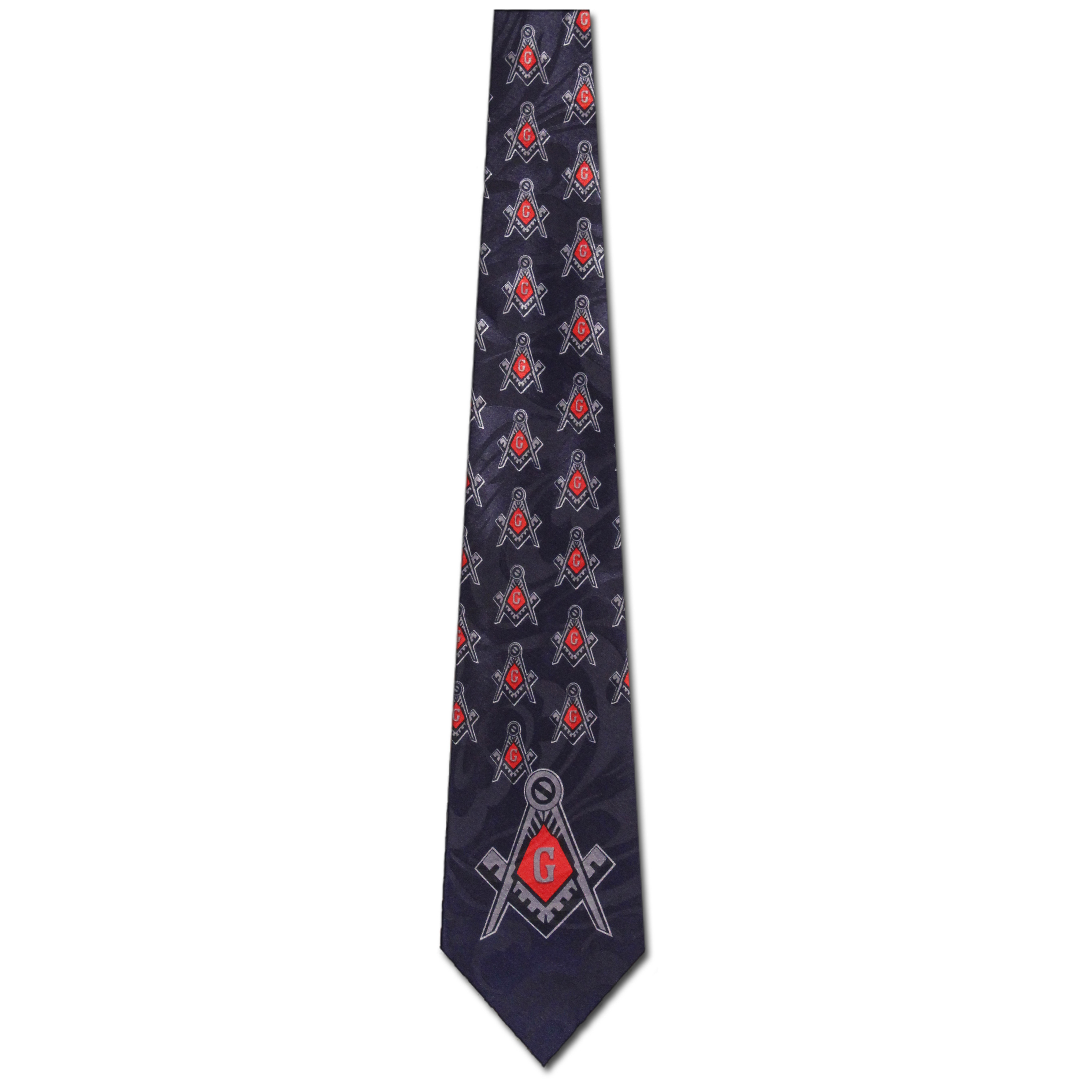 1312-102: Mason Neckties Square and Compass Ties Navy by Steven Harris at Abcties.com