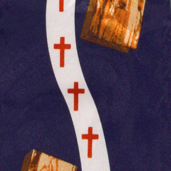 1370-102: Bible Neckties Crosses Tie Religious Inspirational Navy by Steven Harris at Abcties.com