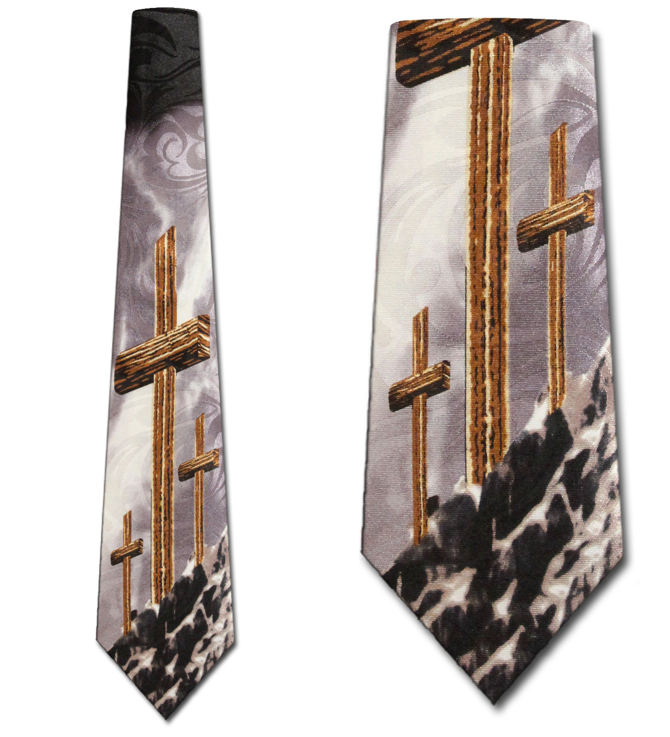 1410-100: Christian Cross Neckties Hillside Religious Ties by Steven Harris