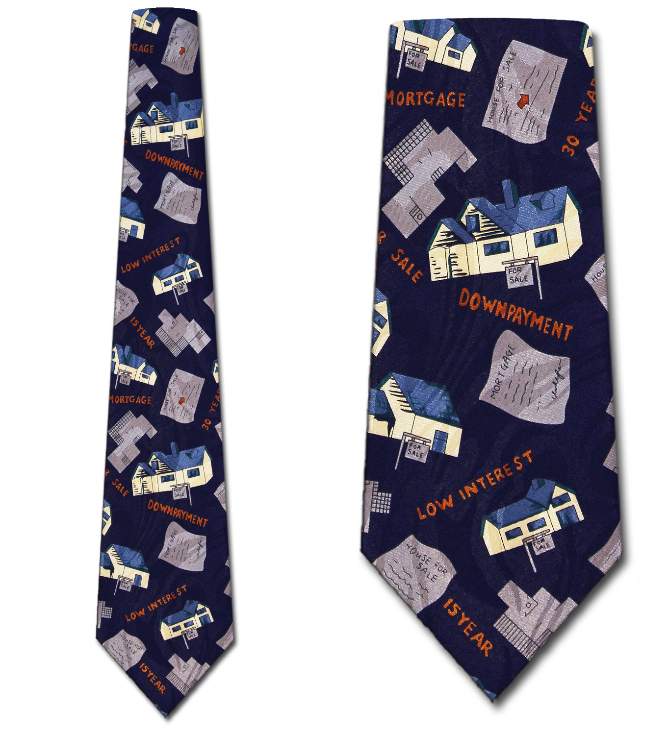 143-104: Realtor TIes Real Estate Neckties Navy by Steven Harris