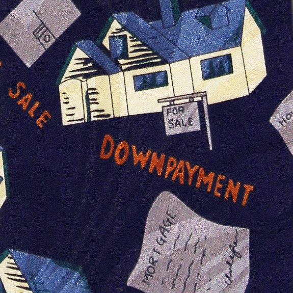 143-104: Realtor TIes Real Estate Neckties Navy by Steven Harris