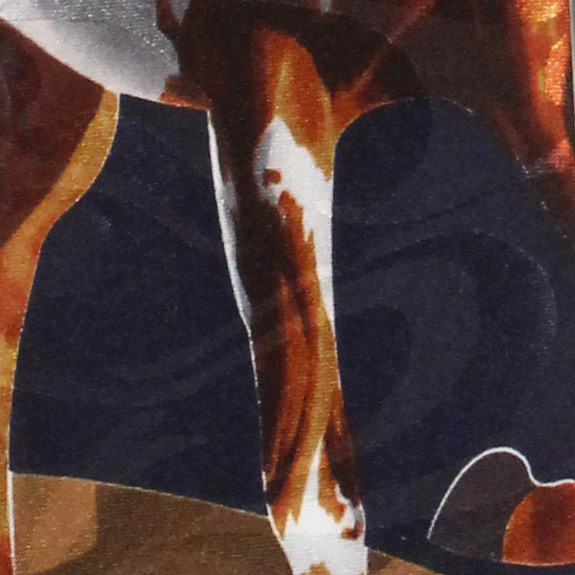 1433-102: Horse Ties Equestrian Horses Necktie Navy by Steven Harris