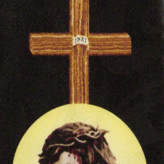 1467-100: Jesus Neckties Religious Crosses Tie Black by Steven Harris at Abcties.com