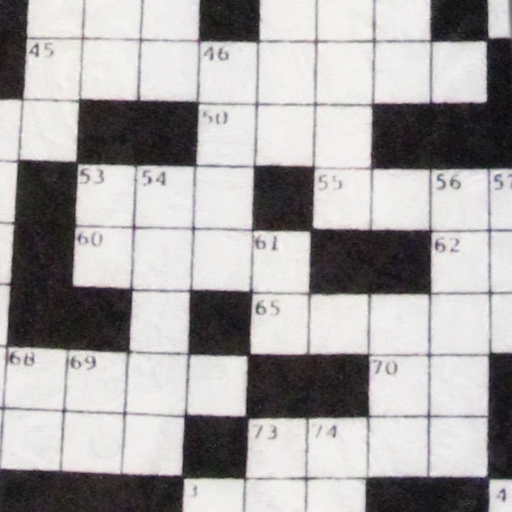 148-100: Crossword Ties Puzzle Neckties Cross Words Black and White by Steven Harris
