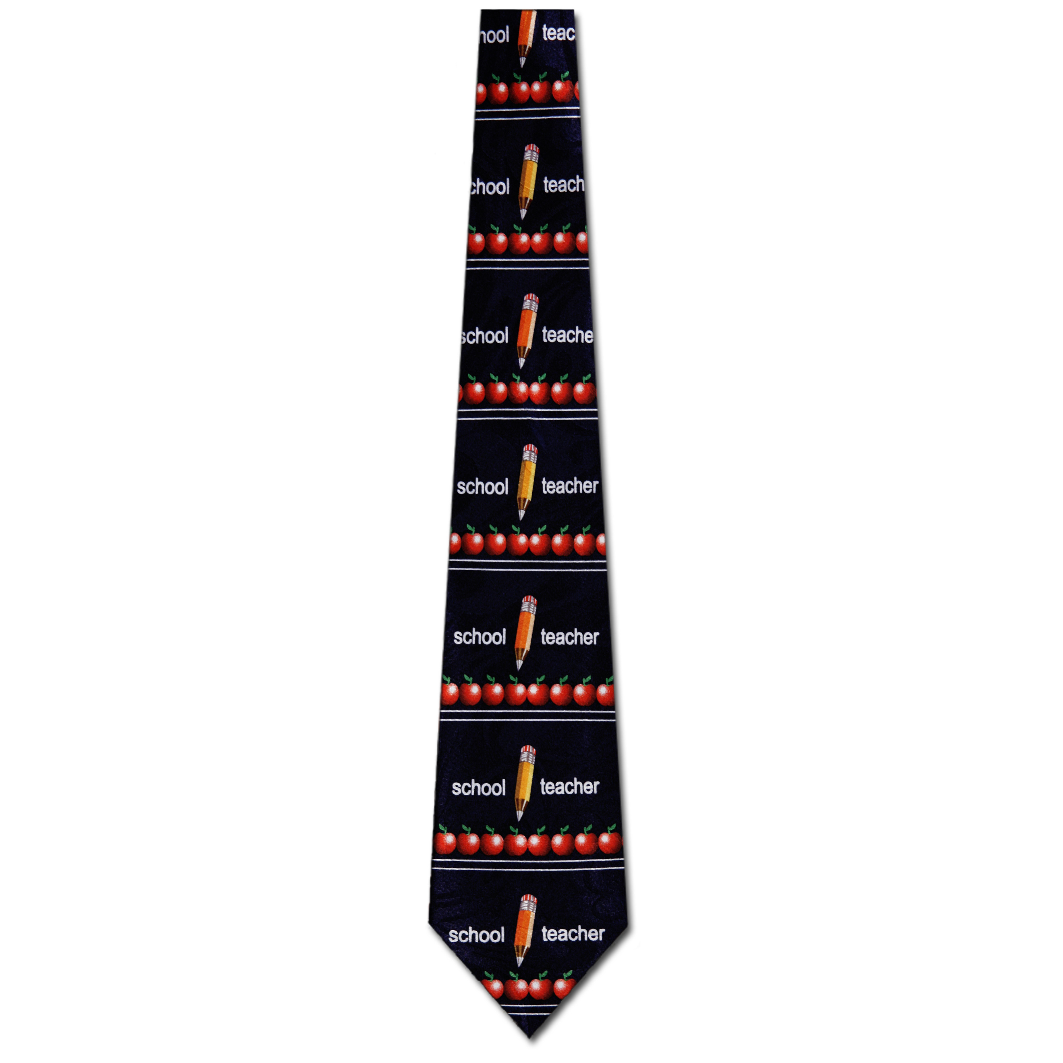 1494-102: Teacher Ties Stripe School Apple Neckties by Steven Harris at Abcties.com