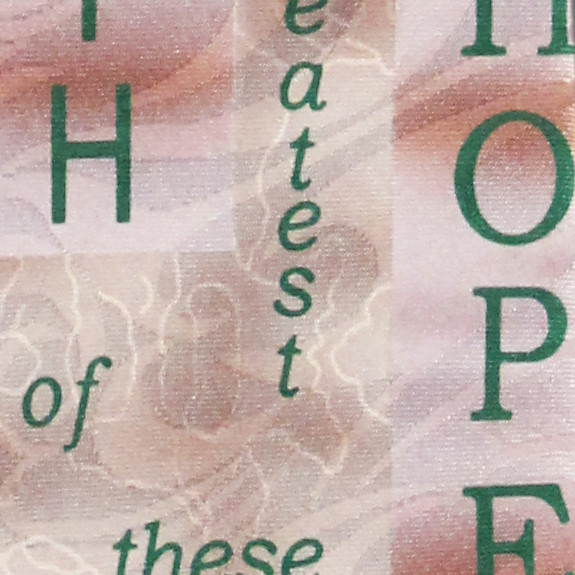 1522-100: Faith Love Hope Tie Inspirational Neckties Tan by Steven Harris