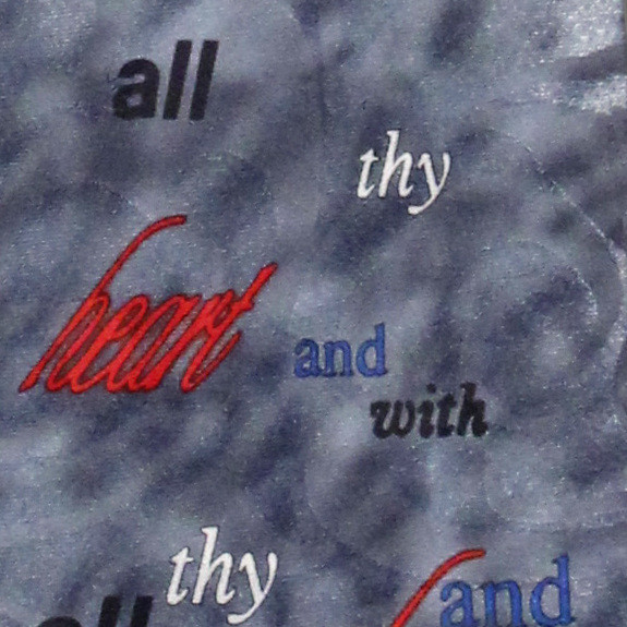 1523-100: Matthew 22 37 Ties Love the Lord Neckties Silver by Steven Harris