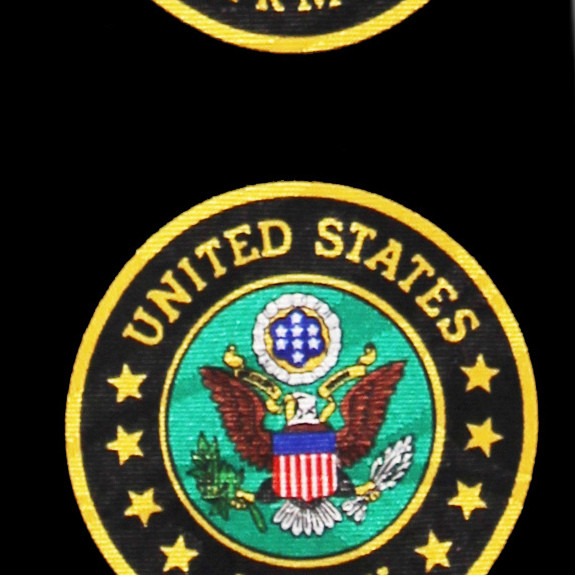 1527-100: Big Army Logo Ties Military Neckties by Steven Harris