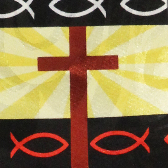 1558-100: Beaming Cross Ties Ichthys Neckties by Steven Harris at Abcties.com