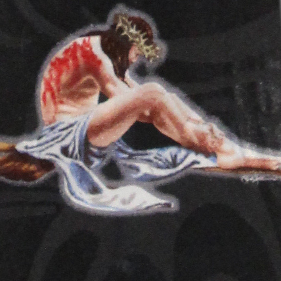 1566-100: Acts 1 3 Ties He Showed Himself Alive Neckties Black by Steven Harris