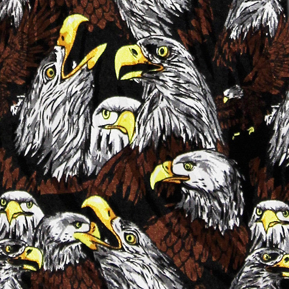 1611-1809: Bald Eagle Ties Eagles Allover Necktie by Steven Harris
