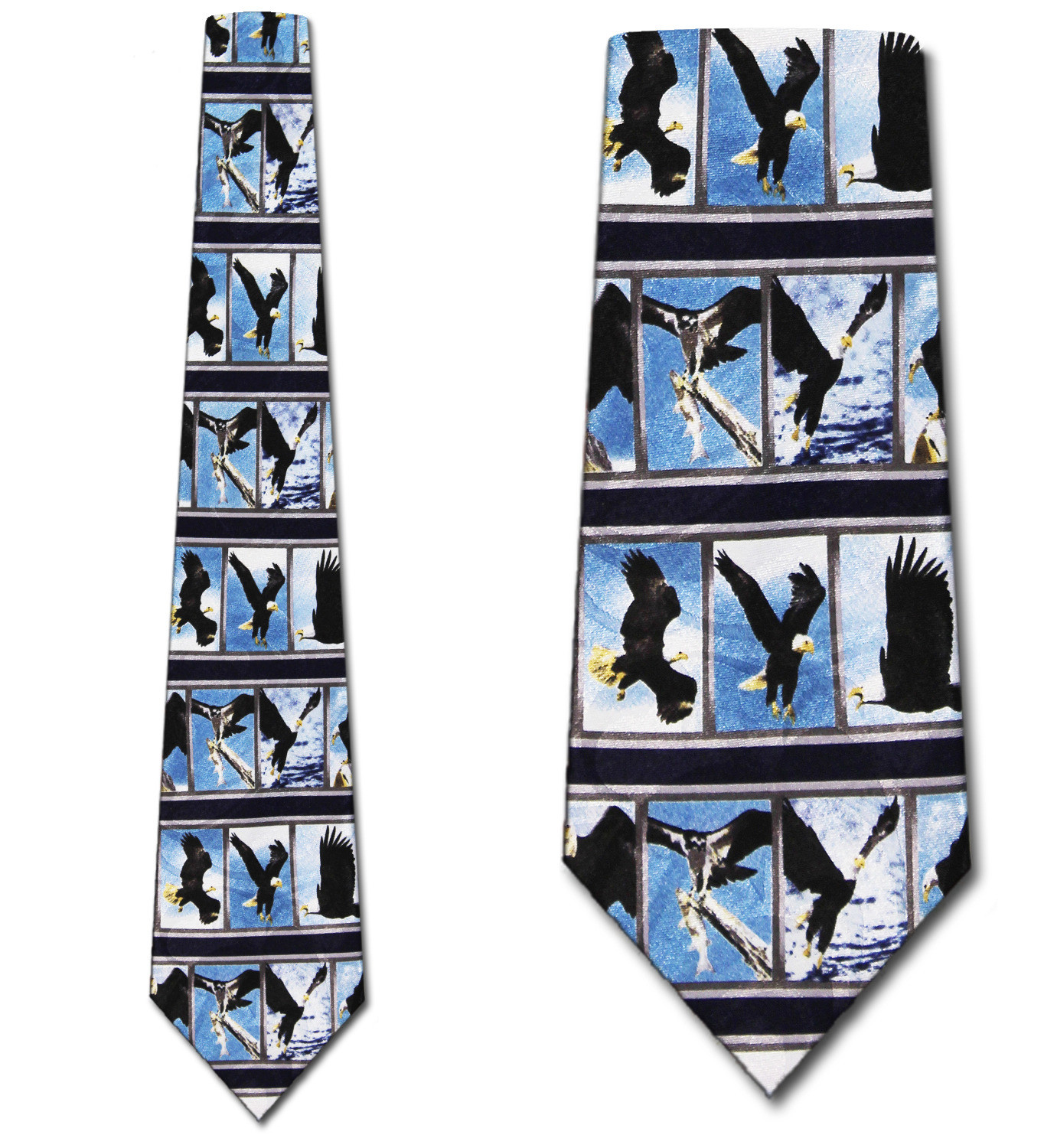 1611-1810: Eagle Ties Eagles Panel Neckties Stripe by Steven Harris