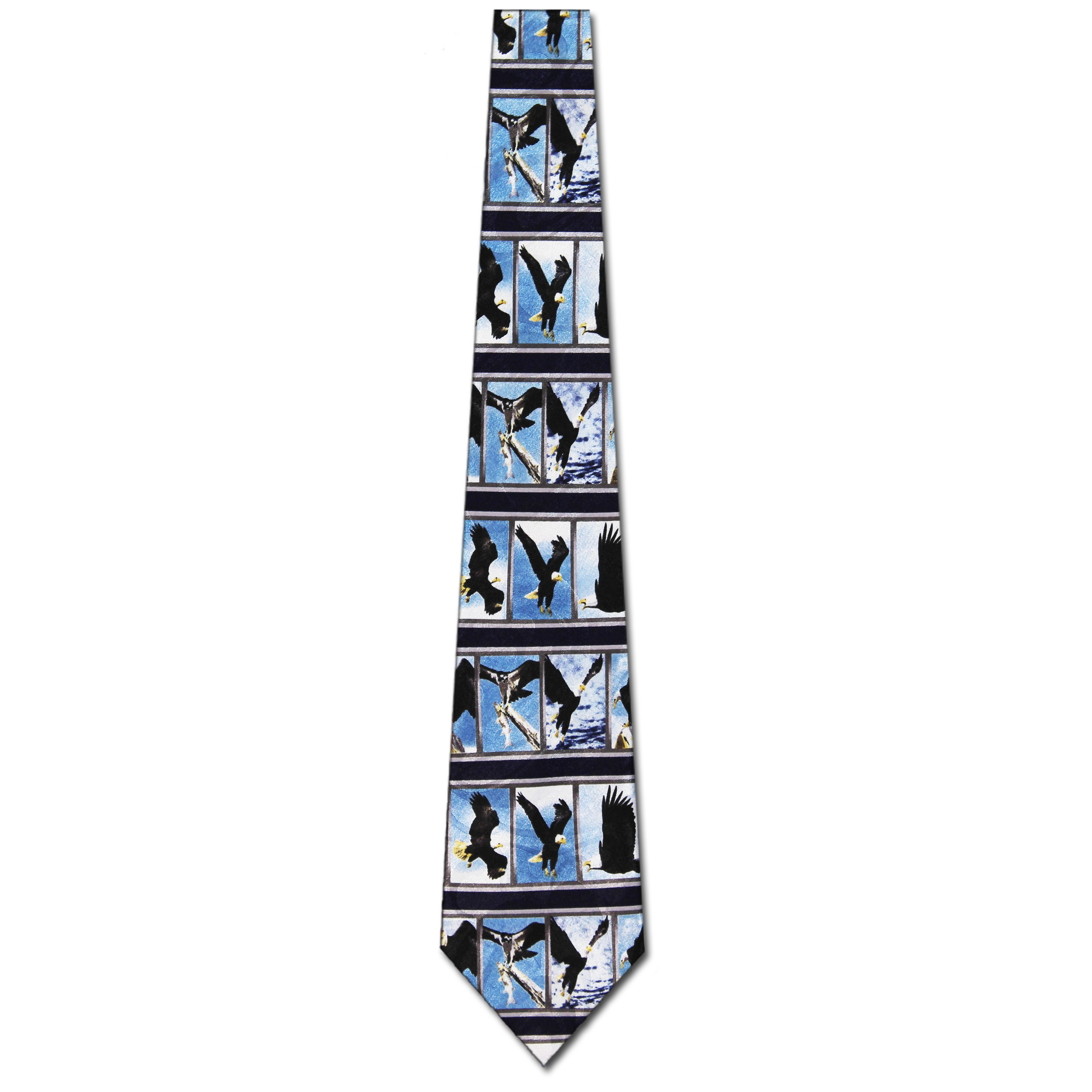 1611-1810: Eagle Ties Eagles Panel Neckties Stripe by Steven Harris at Abcties.com