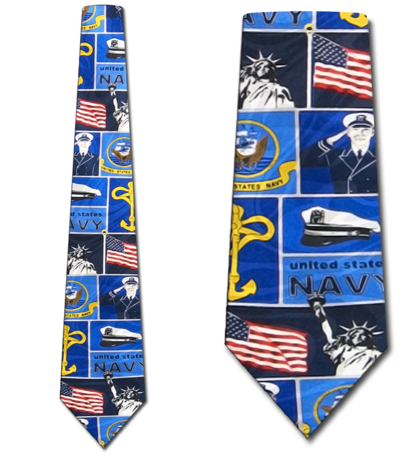 1622-102: US Navy Ties Military Icons Necktie by Steven Harris