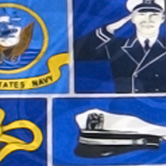 1622-102: US Navy Ties Military Icons Necktie by Steven Harris