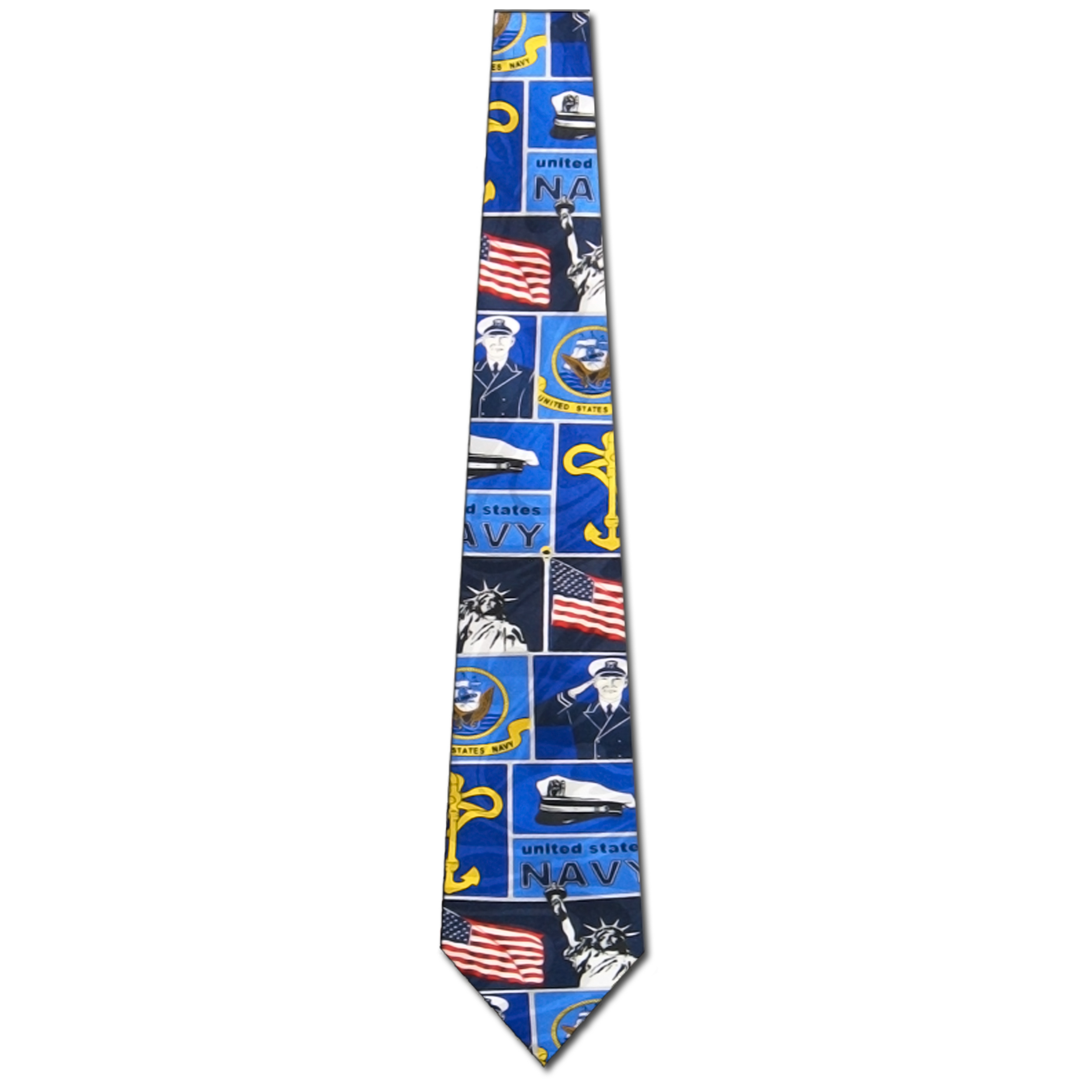 1622-102: US Navy Ties Military Icons Necktie by Steven Harris at Abcties.com