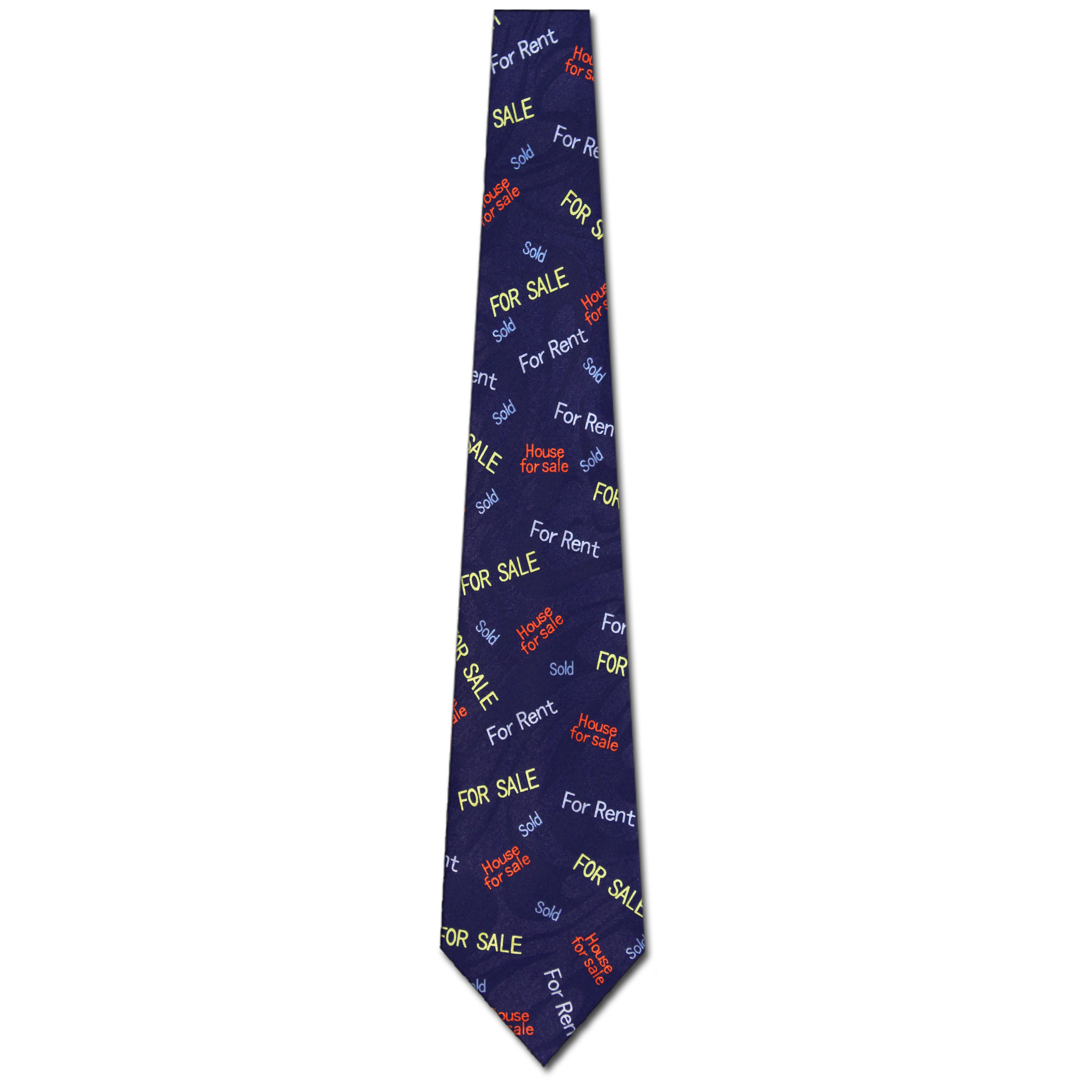 1625-102: Real Estate Ties Navy Home House For Sale Neckties by Steven Harris at Abcties.com