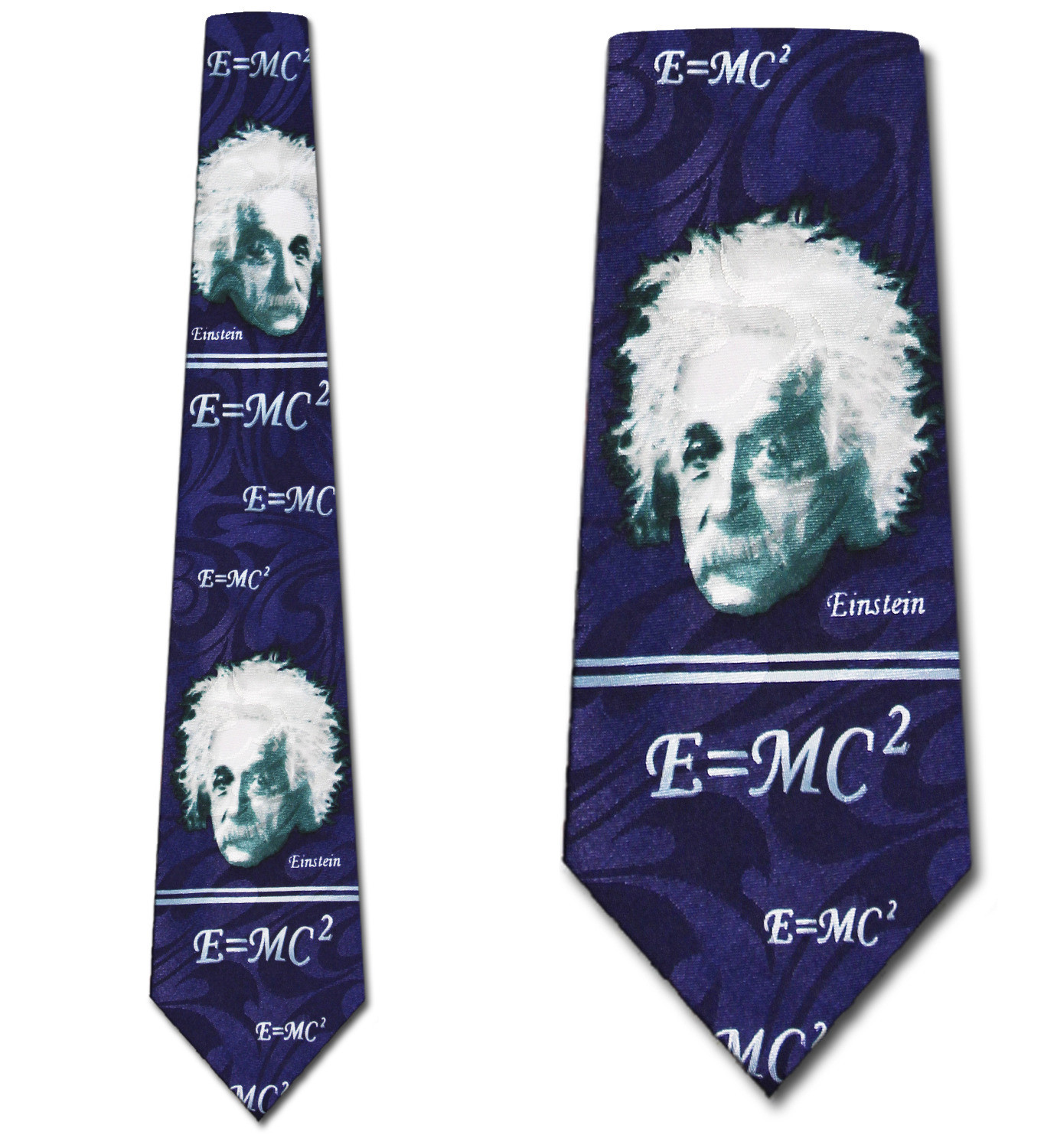 1667-102: Einstein Ties Navy Science Neckties by Steven Harris