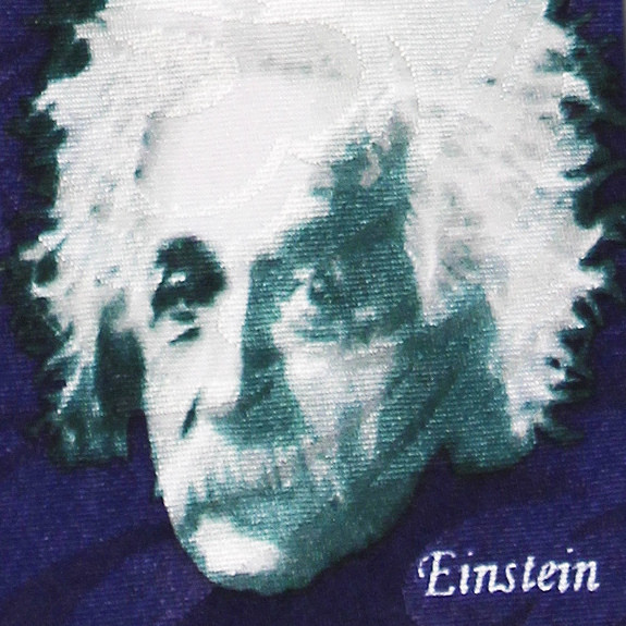 1667-102: Einstein Ties Navy Science Neckties by Steven Harris
