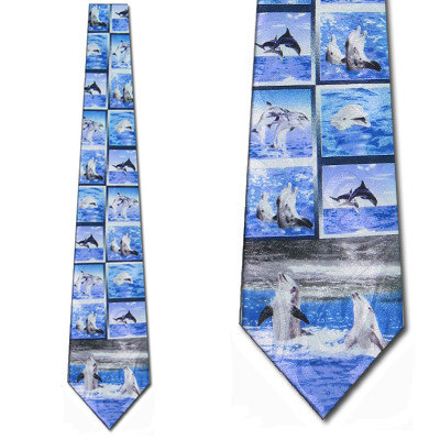 1676-100: Dolphins Ties Porpoise Neckties by Steven Harris